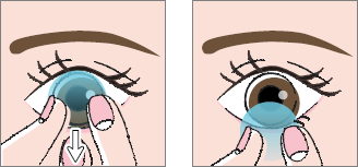 カラコンをはずす準備